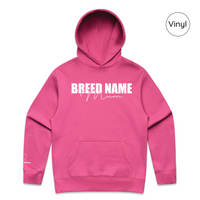BLD LIFESTYLE CLUB HOODIE: "Breed Mum" | Pink (Vinyl)