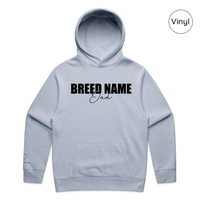 BLD LIFESTYLE CLUB HOODIE: "Breed Dad" | Powder Blue (Vinyl)
