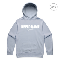 BLD LIFESTYLE CLUB HOODIE: "Breed Dad" | Powder Blue (Vinyl)