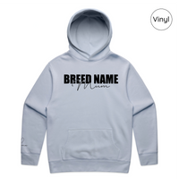 BLD LIFESTYLE CLUB HOODIE: "Breed Mum" | Powder Blue (Vinyl)