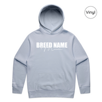 BLD LIFESTYLE CLUB HOODIE: "Breed Mum" | Powder Blue (Vinyl)