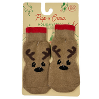 Pup Crew: Holiday Dog Socks XS/S - Reindeer