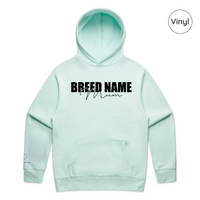 BLD LIFESTYLE CLUB HOODIE: "Breed Mum" | Seafoam (Vinyl)