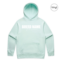 BLD LIFESTYLE CLUB HOODIE: "Breed Mum" | Seafoam (Vinyl)
