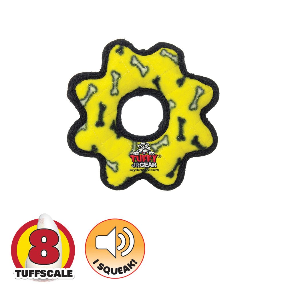 Tuffy: JR's Gear Ring - Yellow Bones
