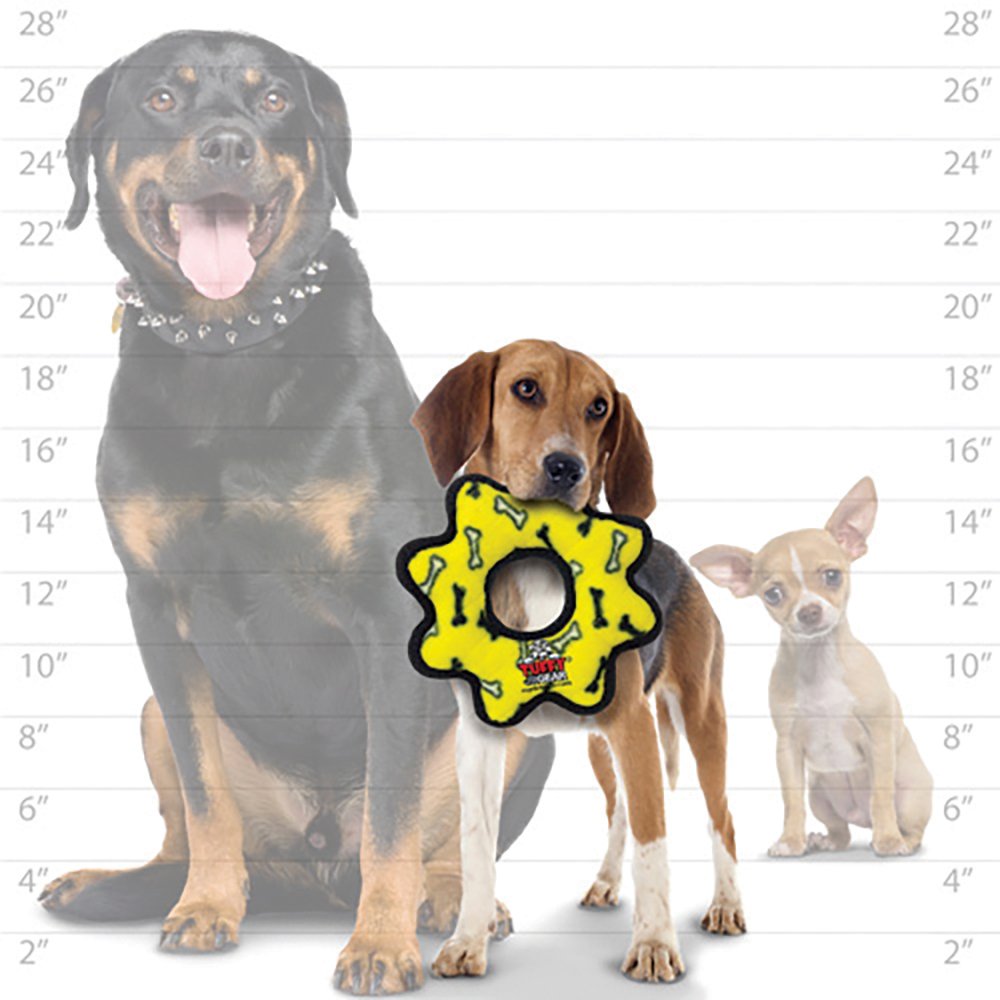 Tuffy: JR's Gear Ring - Yellow Bones