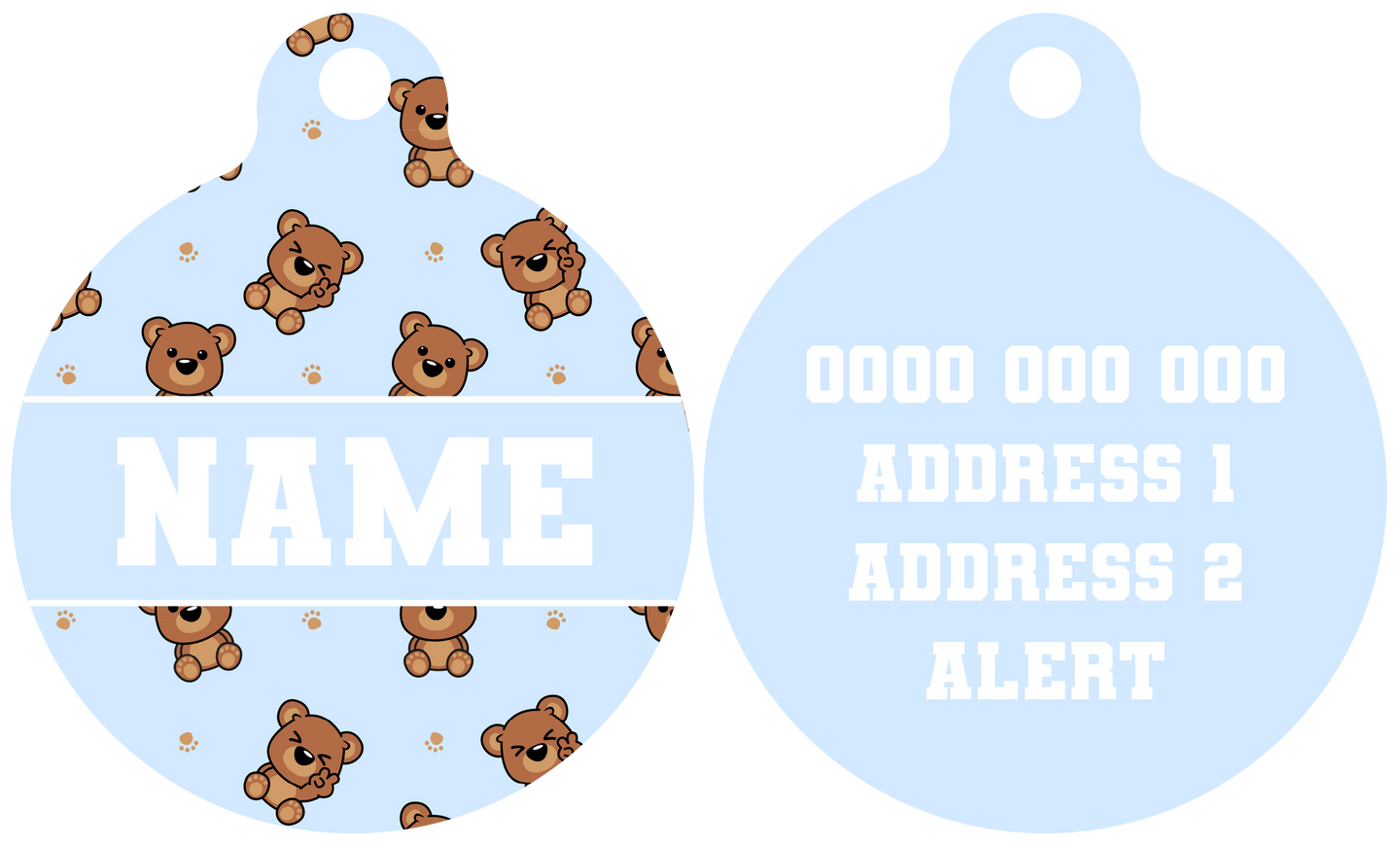 Pet ID Tag | Cuddle Club (Blue)