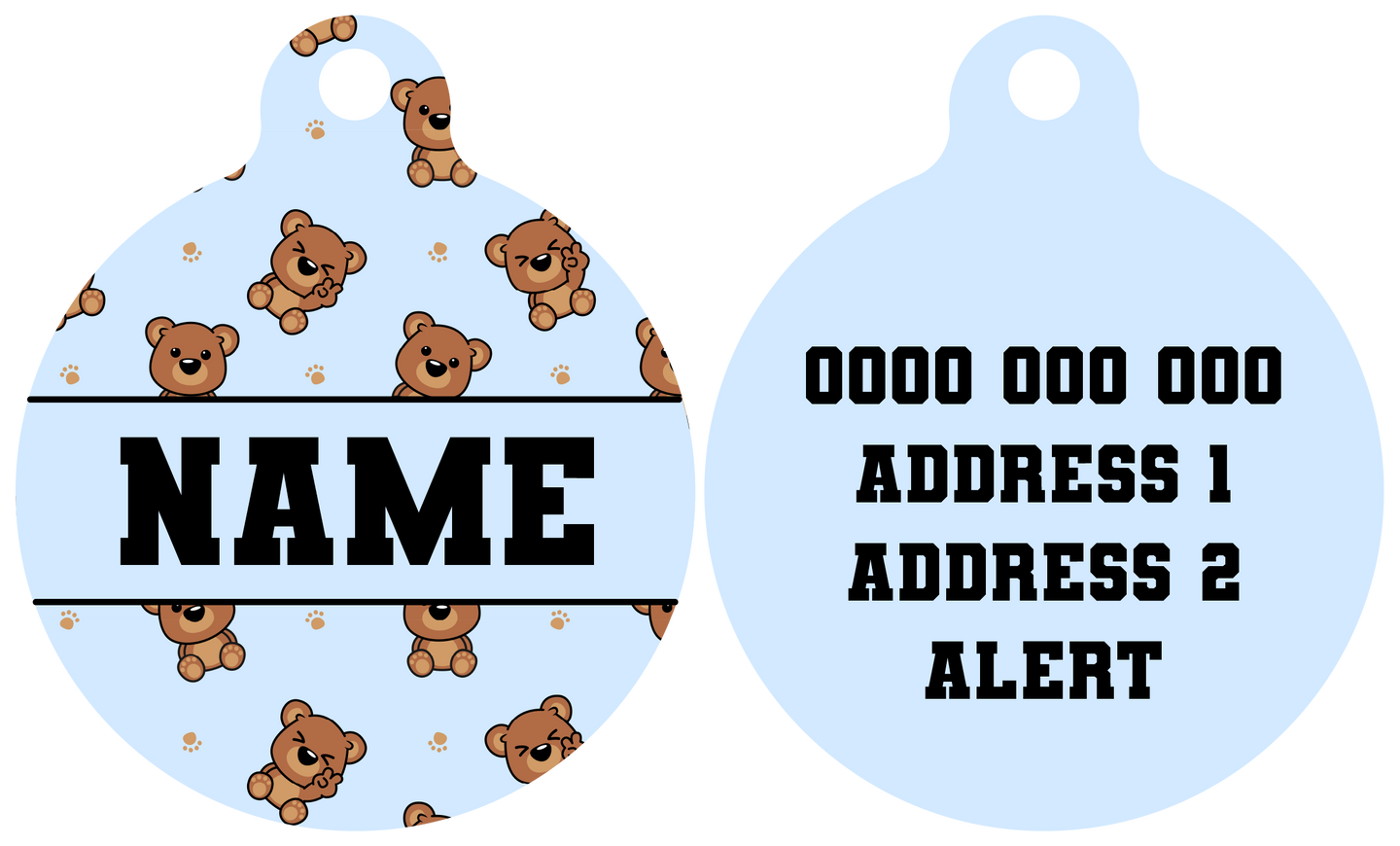 Pet ID Tag | Cuddle Club (Blue)