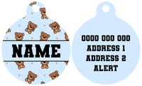 Pet ID Tag | Cuddle Club (Blue)