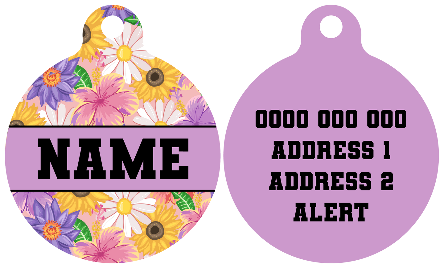 Pet ID Tag | Spring Fling (Lilac)