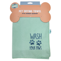 Throw Me A Bone: Pet Microfibre Drying Towel 112x70cm