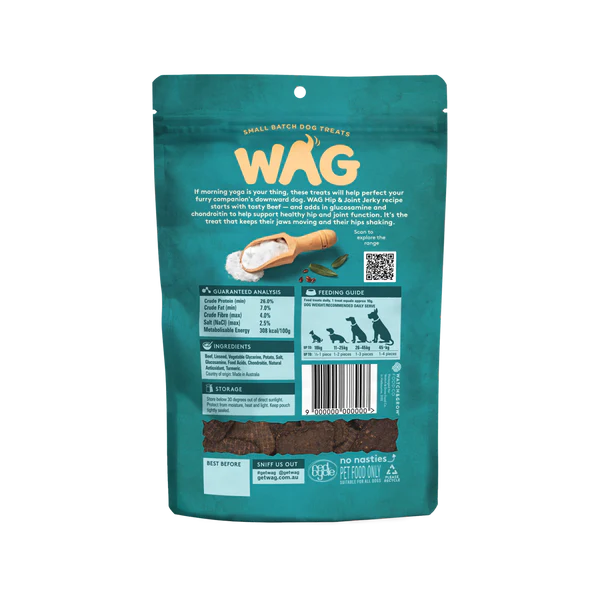 DOG TREATS | WAG: Hip & Joint Beef Jerky