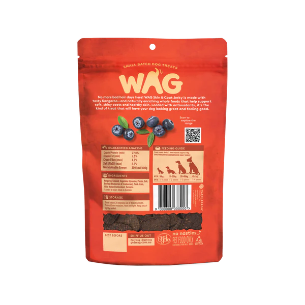 DOG TREATS | WAG: Skin & Coat Kangaroo Jerky