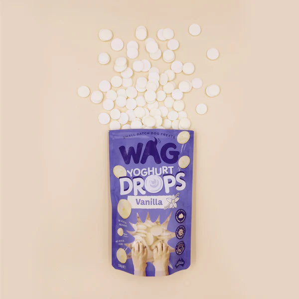 DOG TREATS | WAG: Yogurt Drops Vanilla 250g