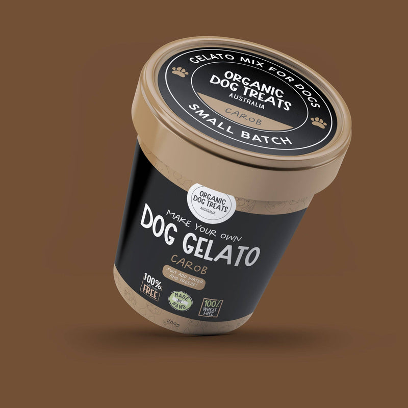 Organic Dog Treats: 100% Organic Dog Gelato Kit  🍦🐶  - Carob