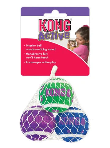 KONG (CAT): Tennis Ball With Bells