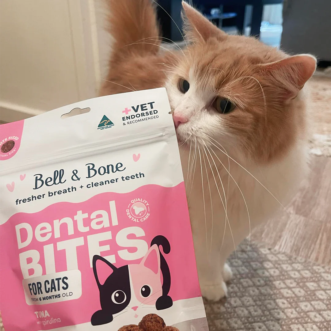 CAT TREATS | Bell & Bone Cat: Dental Bites - Tuna/Spirulina 80g