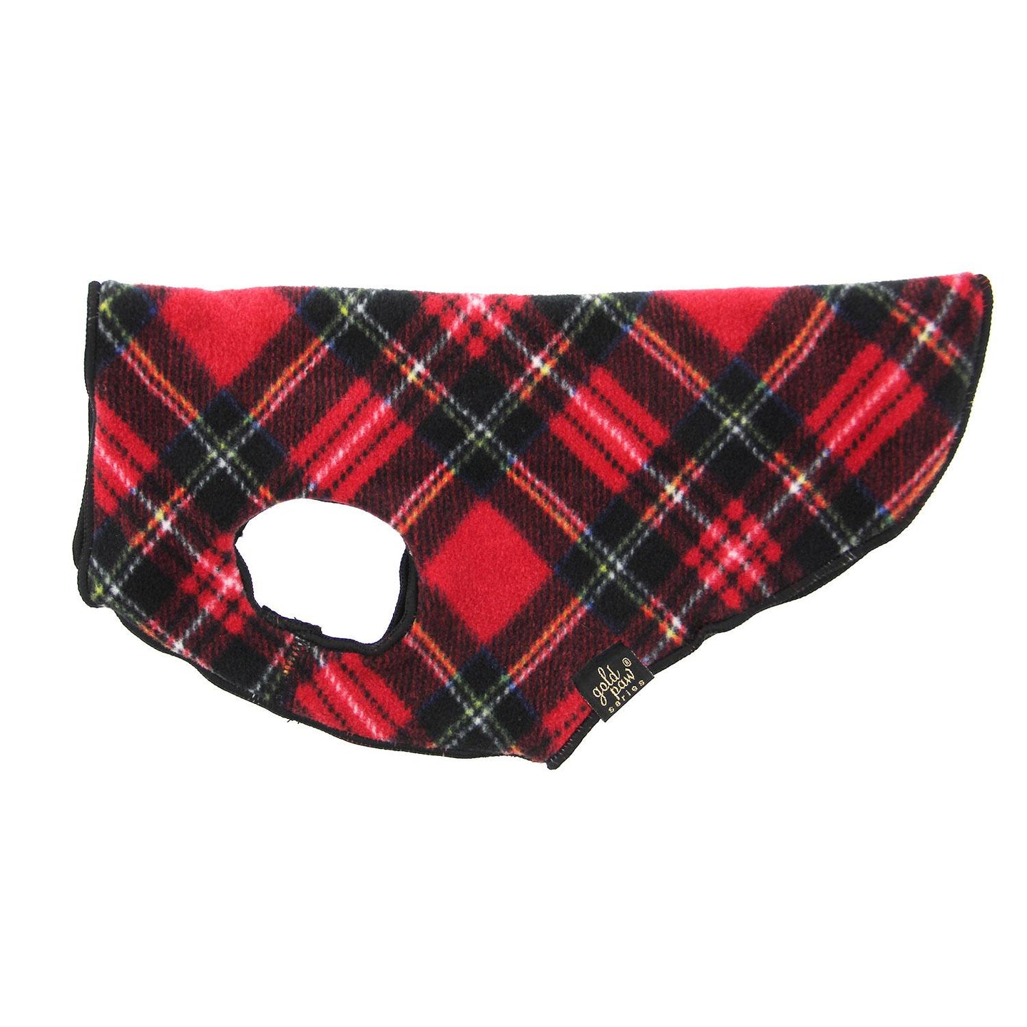 DOG STRETCH FLEECE | Goldpaw: Red Plaid