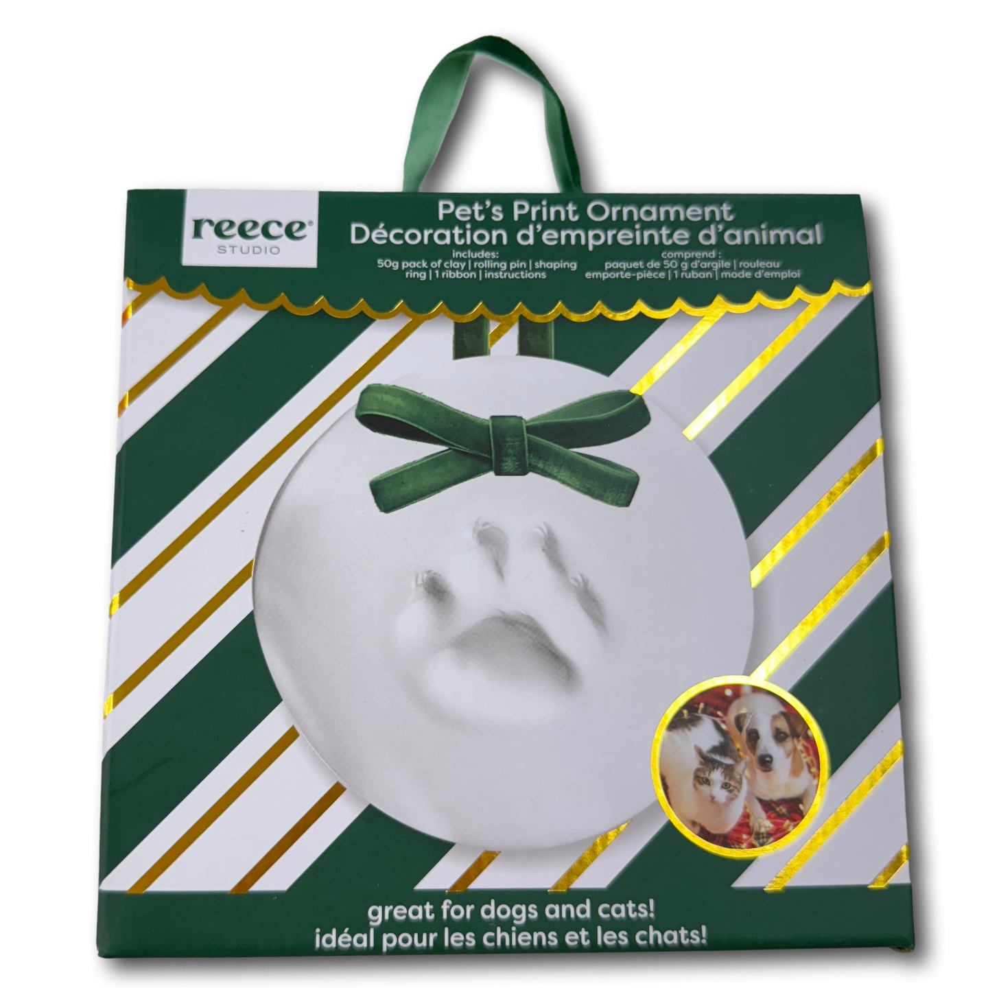 reece studio: Pet's Print Ornament DIY - Green