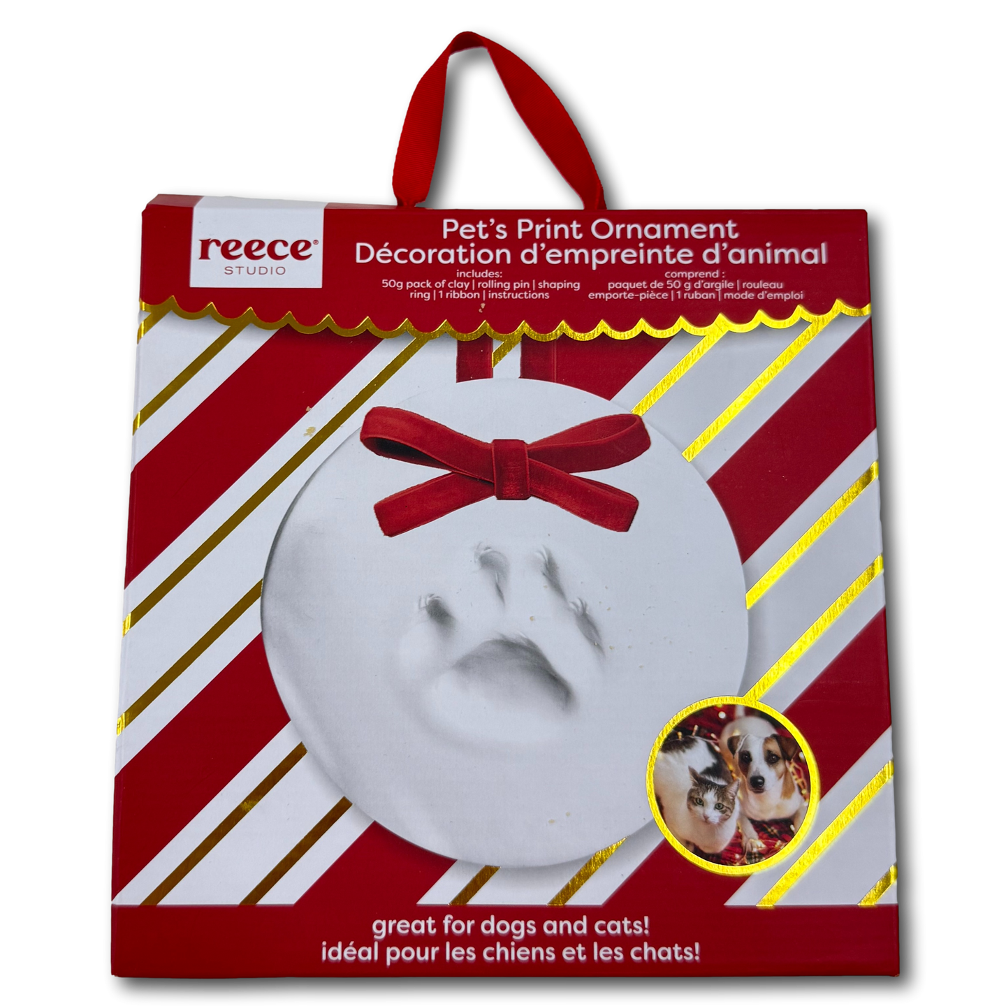 reece studio: Pet's Print Ornament DIY - Red