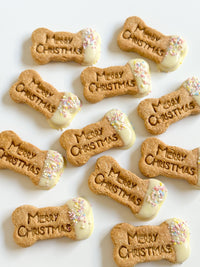 DOG TREATS | The Organic Dog Co: XL Christmas Bone (1 Pce)