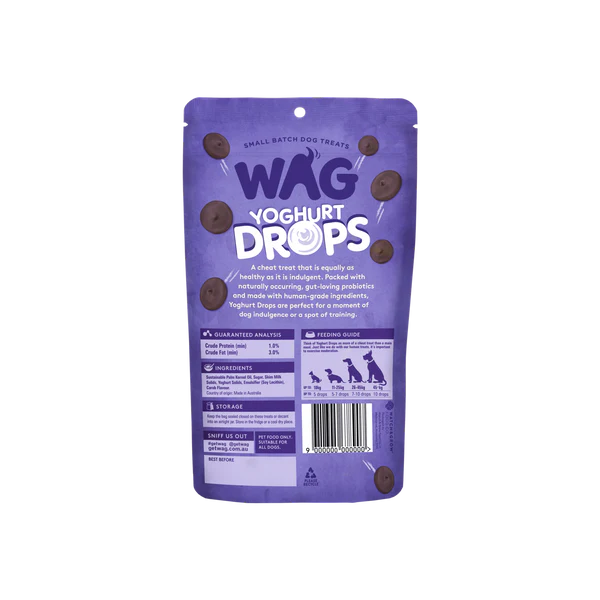 DOG TREATS | WAG: Carob Drops 250g