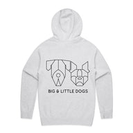 Pawrent BLD Gang Grey Marle Premium Hoody Jumper with BLD Logo