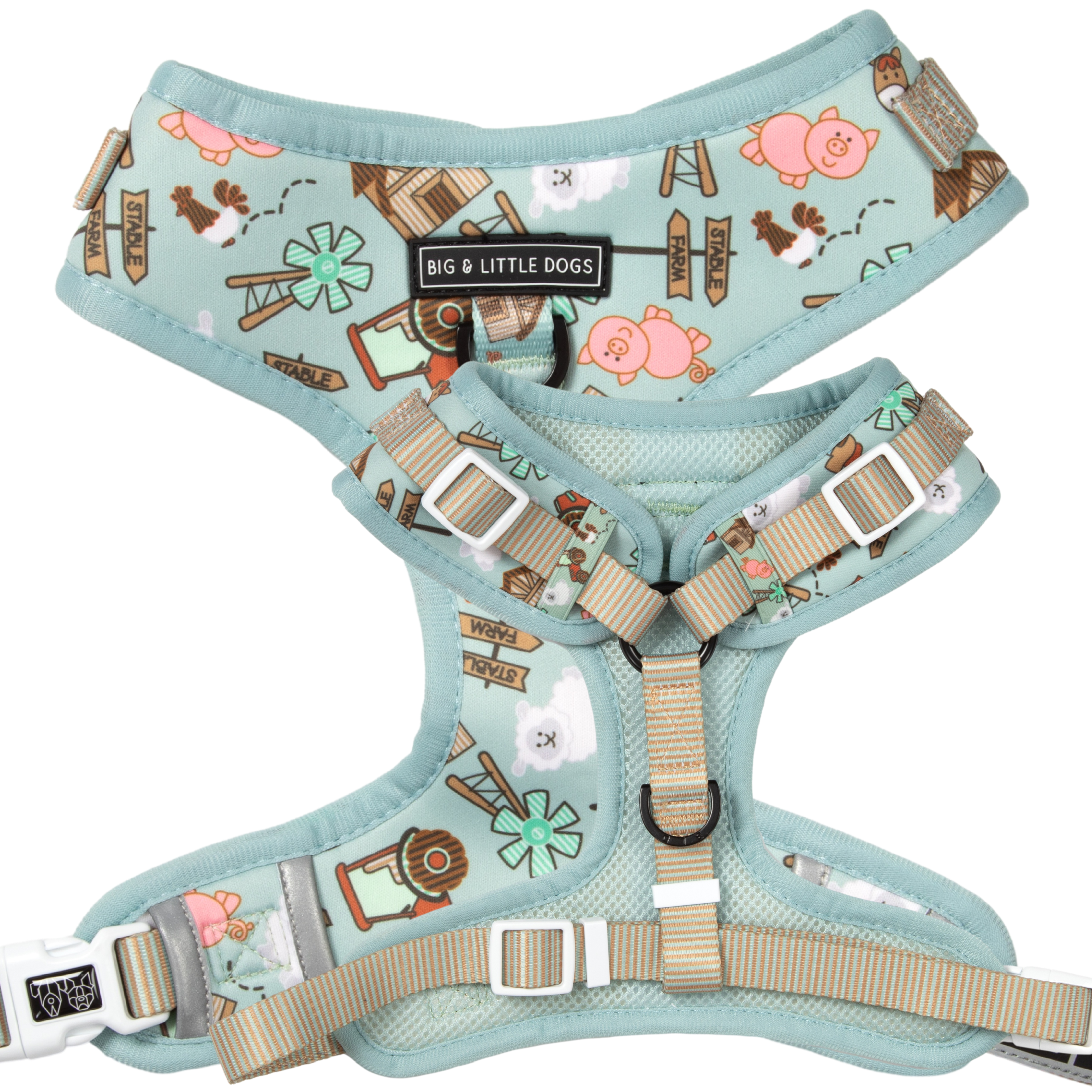 ADJUSTABLE DOG HARNESS For Big Small Dogs BIG LITTLE DOGS