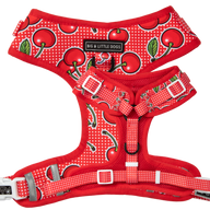ADJUSTABLE DOG HARNESS: Cherrylicious {FINAL SALE}
