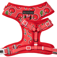 ADJUSTABLE DOG HARNESS: Cherrylicious {FINAL SALE}