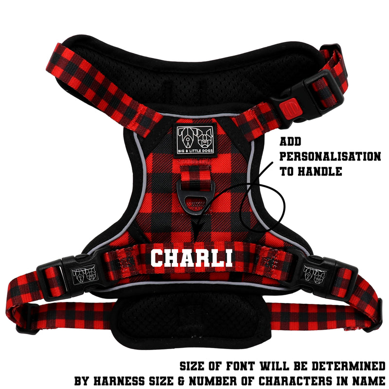 THE ALL-ROUNDER DOG HARNESS: Plaid to the Bone (RESTOCKED)