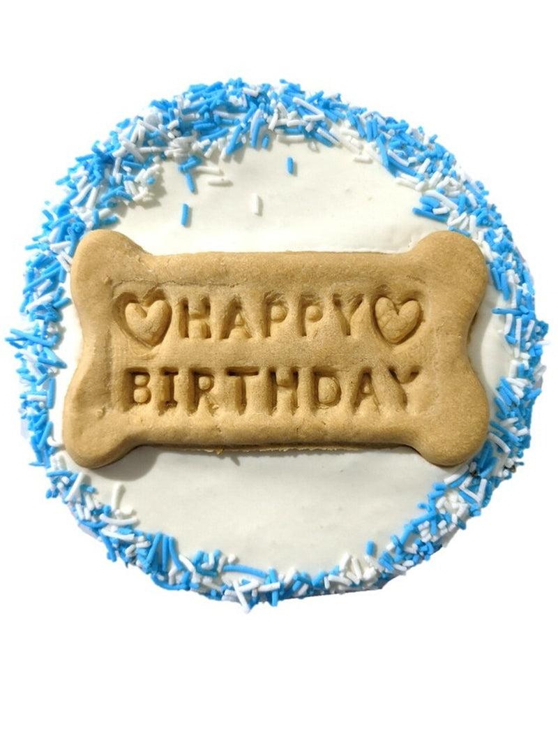 DOG TREATS Huds and Toke Doggy Birthday Cake (Yoghurt Frosted)