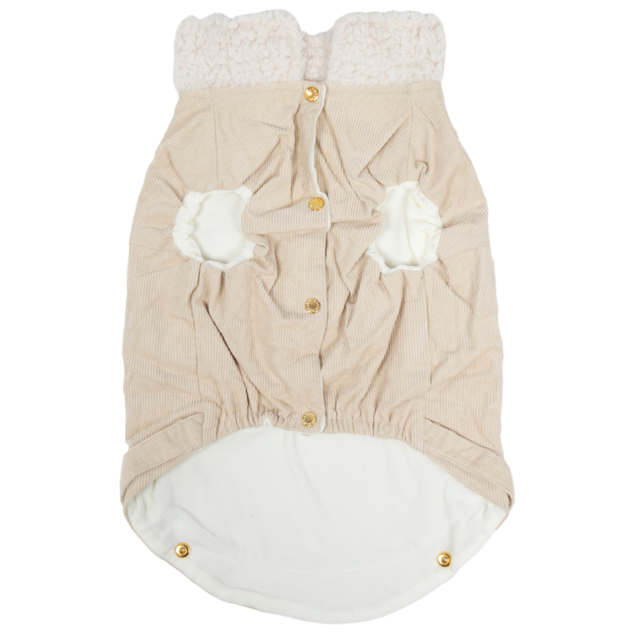 Corduroy Dog Vest in Sand colour