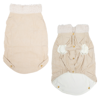 Corduroy Dog Vest in Sand colour