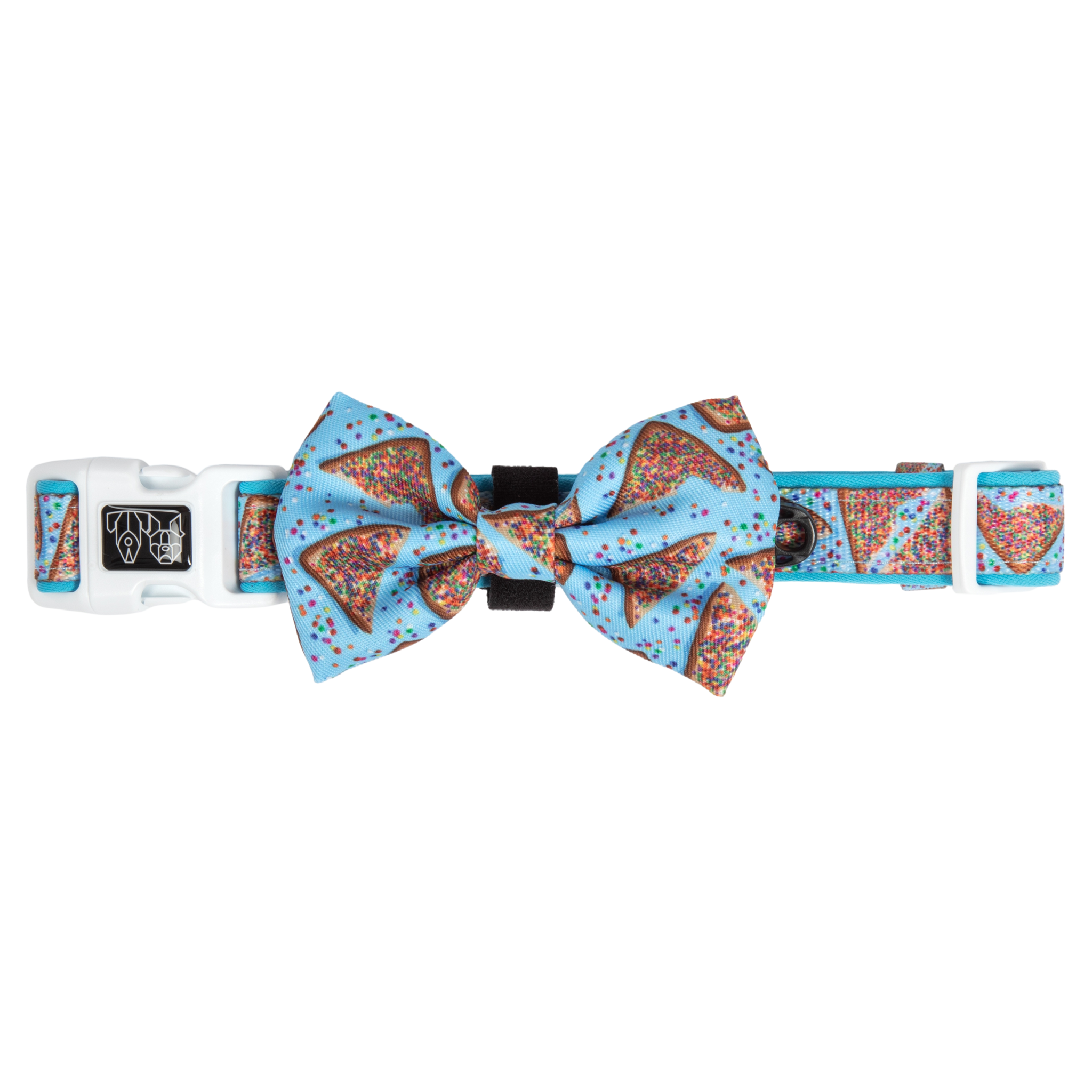DOG COLLAR & BOW TIE: Blue Fairy Bread {FINAL SALE}