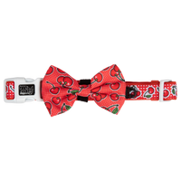 DOG COLLAR & BOW TIE: Cherrylicious {FINAL SALE}