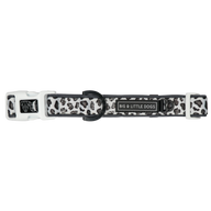 Dog Comfort Collar and Bow Tie Grey Leopard