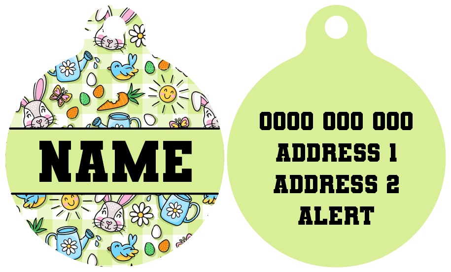 Pet ID Tag Hey There, Hop Stuff1