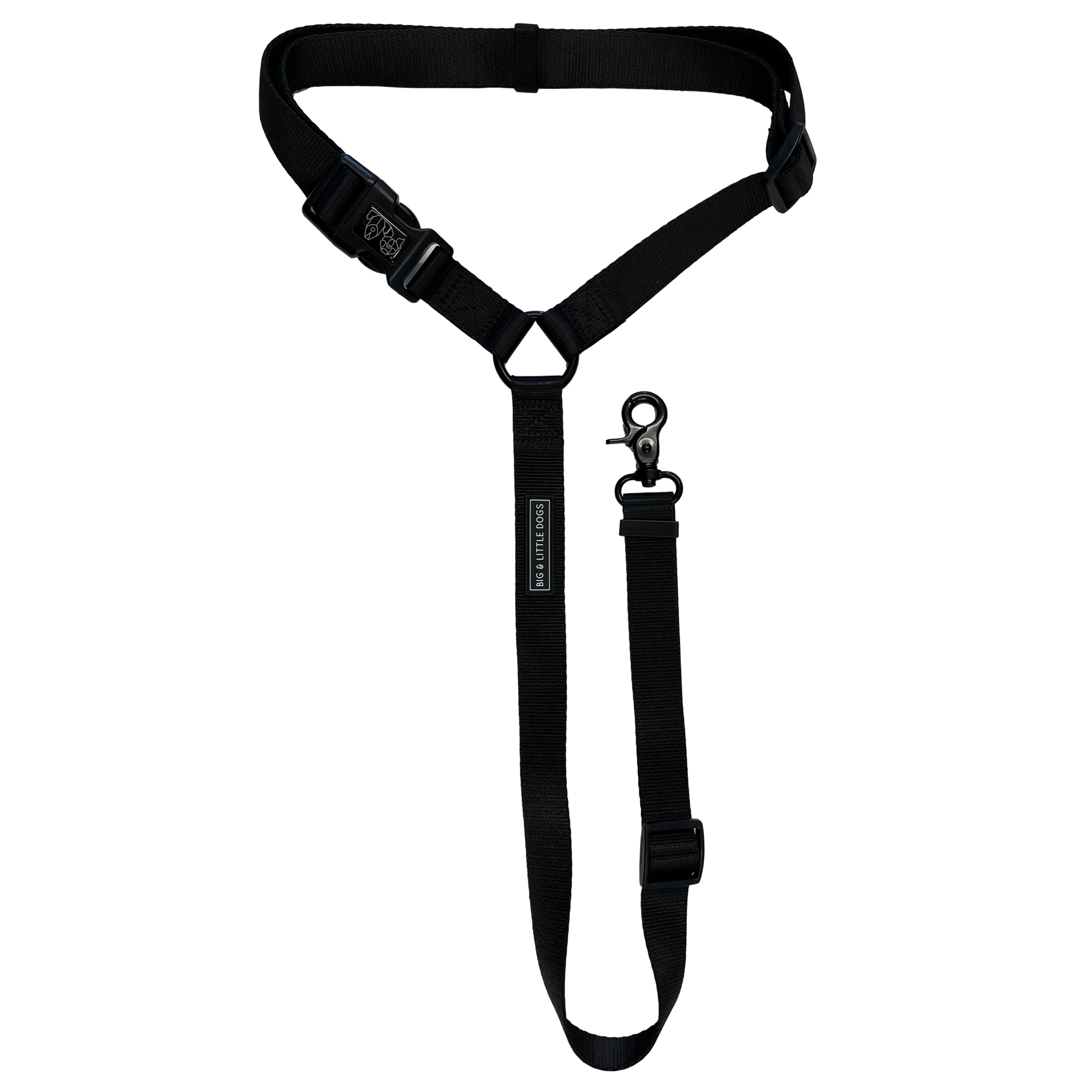 PREMIUM DOG CAR HEADREST RESTRAINT: Black