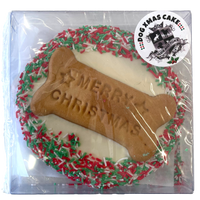 DOG TREATS | Huds and Toke: Merry Christmas Cookie Cake (Yoghurt Frosted)