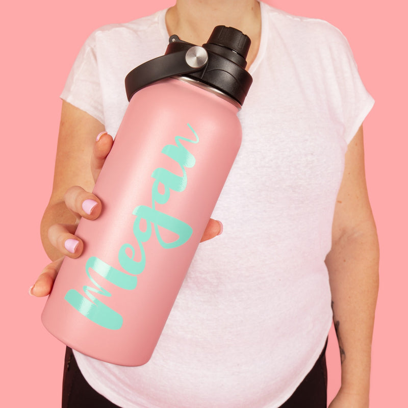 ON-THE-GO INSULATED DRINK BOTTLE: Pink {FINAL SALE}