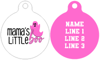 Pet ID Tag | Mama's Little Boo (Pink)