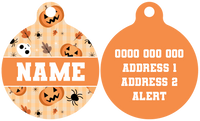 Pet ID Tag | Trick or Treat (matches harness design)