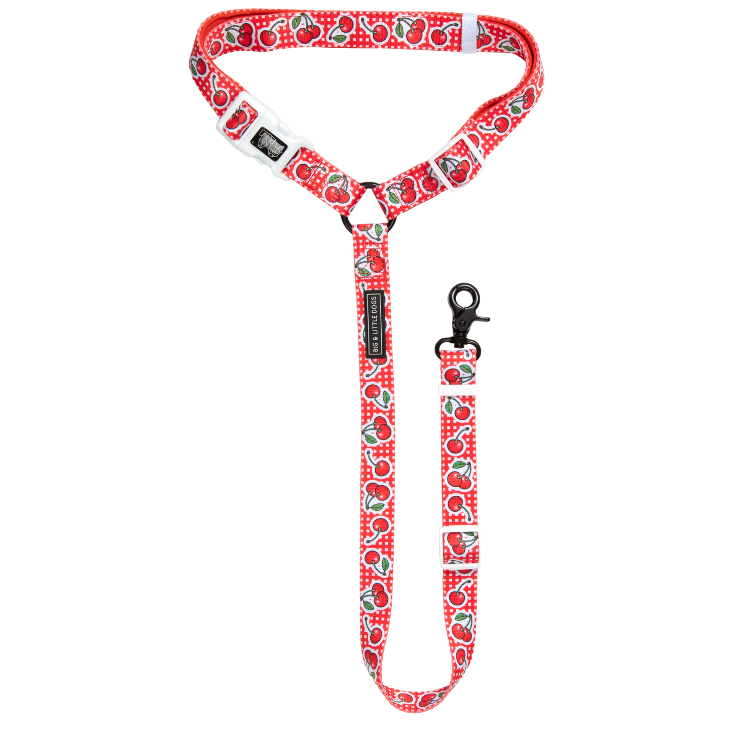 PREMIUM DOG CAR HEADREST RESTRAINT: Cherrylicious {FINAL SALE}