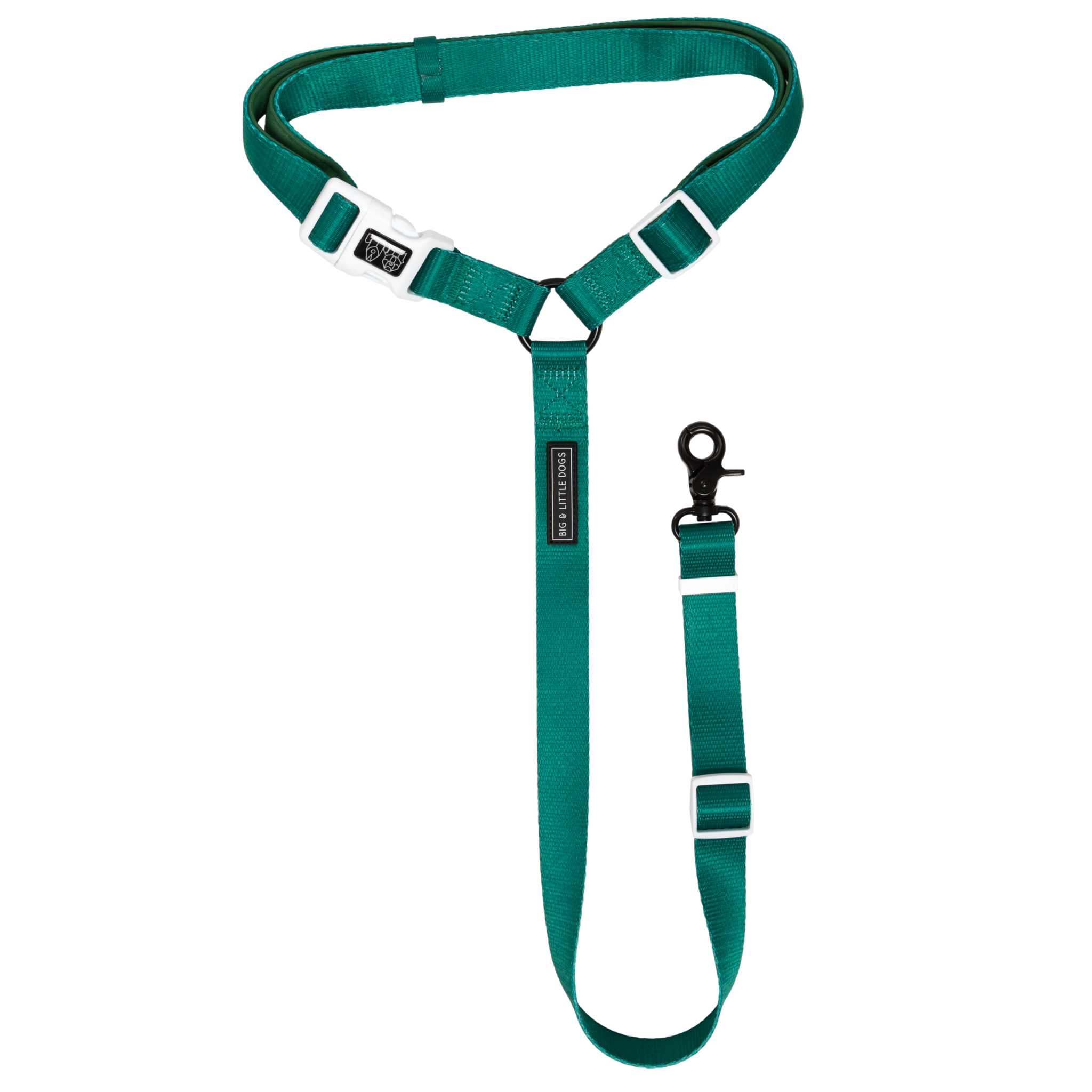 PREMIUM DOG CAR HEADREST RESTRAINT: Forest Green