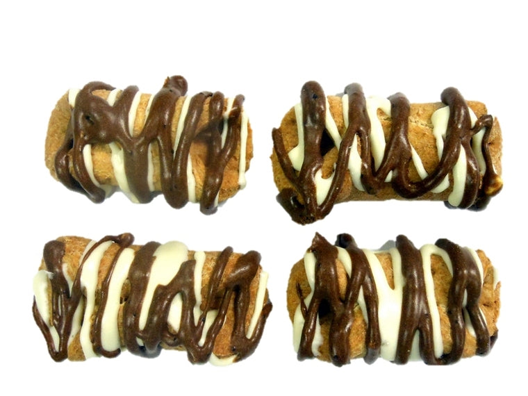 DOG TREATS | Huds and Toke: Carob & Yogurt Scrolls | 4 Pces