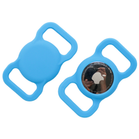 AirTag Holder | Harness or Collar Mounted (M/L Size) | Blue