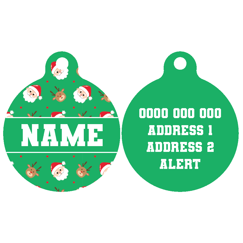 Pet ID Tag | Deck The Paws