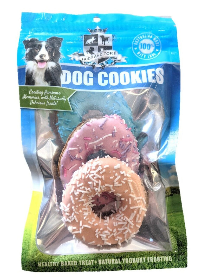 DOG TREATS Huds and Toke Doggy Donuts | Large | 3 Pces