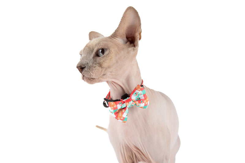 CAT COLLAR & BOW TIE: Christmas Gingerbread {FINAL SALE}